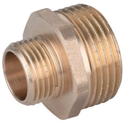 Nipple Diritto Ridotto Mm Ottone Giallo Ibp Faidf ¾ x ½ Conf - 3