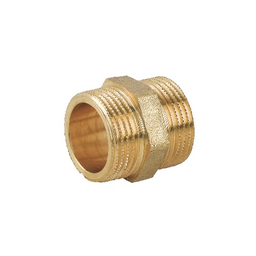Nipple Doppio Mm in Ottone Giallo Caval 1 - 2