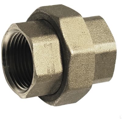 Raccordo Diritto FF 3 Pezzi Ottone Giallo Tiemm 319 a 1557CP 05 - 3