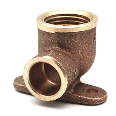 Gomito Bronzo F con 2 Flange a Saldare Frabo ¾ x 18 - 2