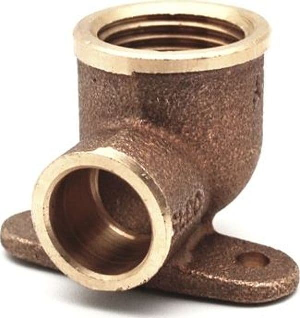 Gomito Bronzo F con 2 Flange a Saldare Frabo 1/2 x 18 - 2