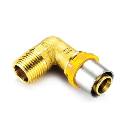 Raccordo per Multistrato Gas Curvo Maschio Tiemm 16 x ½ - 3