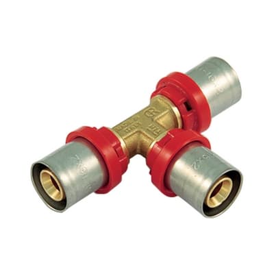 Raccordo Press a T Compact per Multistrato Tiemm 26 x 3,0 - 3