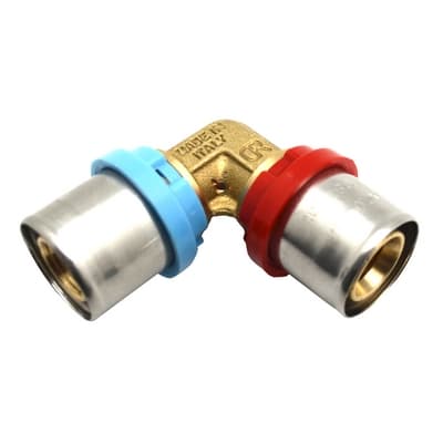 Raccordo Curvo Doppio Compact per Multistrato Tiemm 20 x 2,0 x 2,5 - 3
