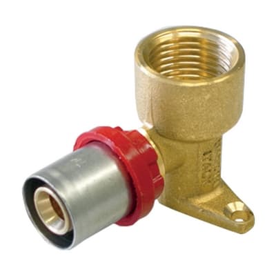 Raccordo Press Curvo F con Flangia Compact per Multistrato Tiemm 20 x 2,0 ½ - 2