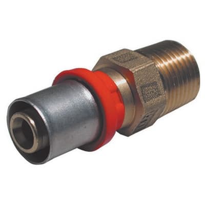 Raccordo Press Diritto Maschio per Multistrato Tiemm 1 x 32 - 3