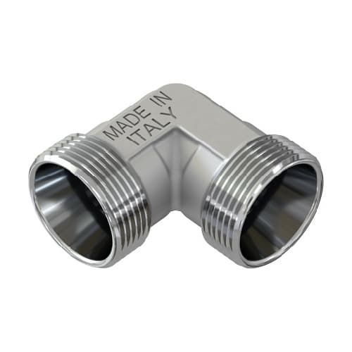 Raccordo Curvo Doppio Cromato Tiemm 24 x 19 Fil (Ø 16) - 3