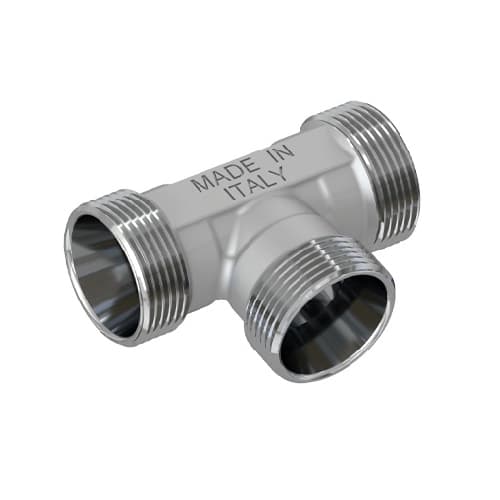 Raccordo a T Maschio Cromato Tiemm 24 x 19 Fil (Ø 16) - 3