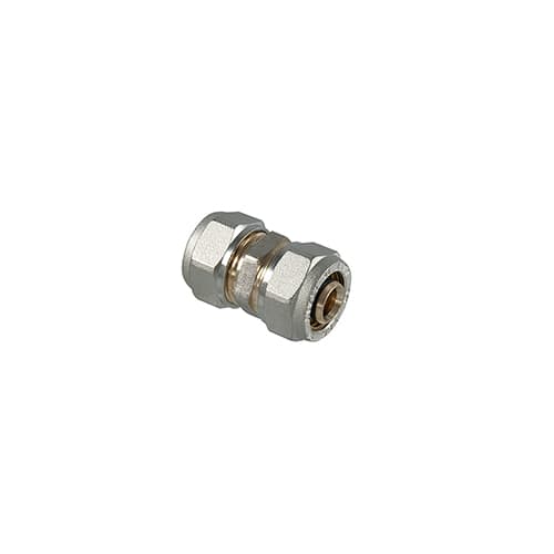 Raccordo Diritto Doppio a Compressione per Multistrato Tdmb 20 x 20 - 2