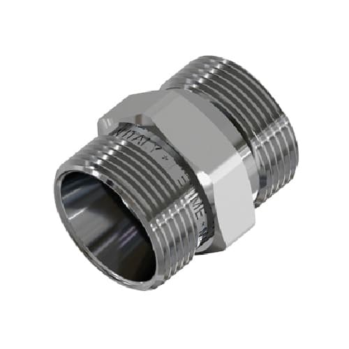 Raccordo Diritto Doppio Cromato Tiemm 24 x 19 Fil (Ø 16) - 3
