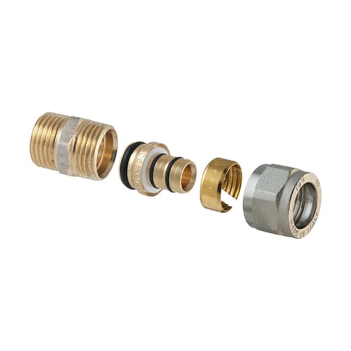 Raccordo Diritto Maschio a Compressione P Multistrato Tdmb ¾ x ¾ 20 (2,00) - 3