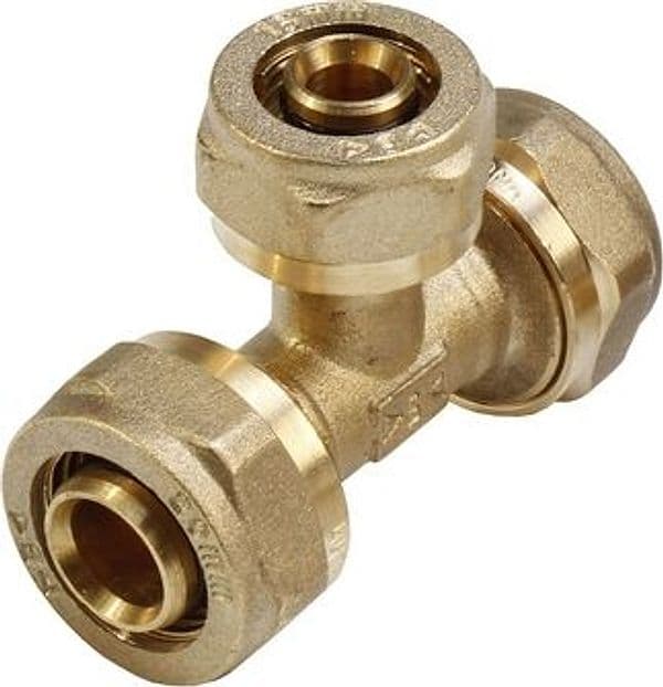 Tee F a Compressione per Multistrato Ibp Ø 16 - 3