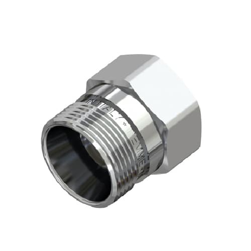 Raccordo Diritto Femmina Cromato Tiemm 24 x 19 Fil (Ø 313 K1642 a 042419 - 3