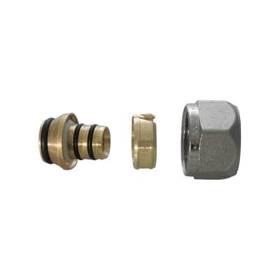 Adattatore per Tubo Multistrato Nichelato Tiemm 20 x 2.25 ¾ x 18 10 Pezzi - 3