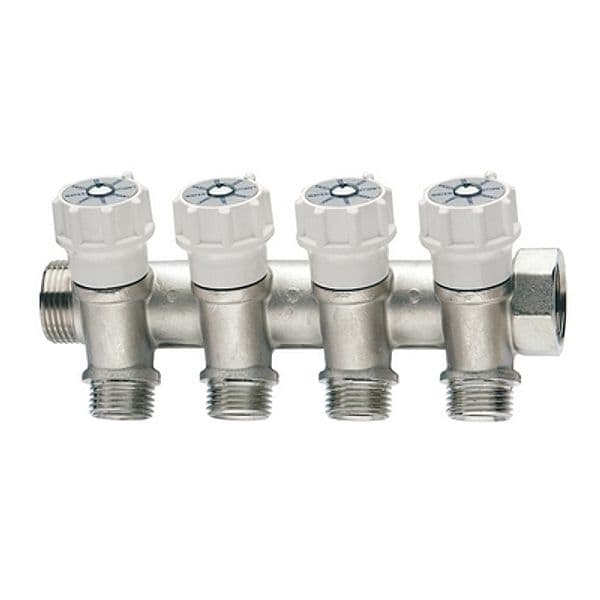 Collettore di Distribuzione Componibile con Valvole Itap 3/4 x 3 Deriv 1/2 - 3