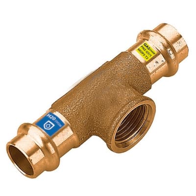 T in Bronzo a Pressare Fxfxfil F Acqua Gas Frabo Ø 28 x ¾ - 2
