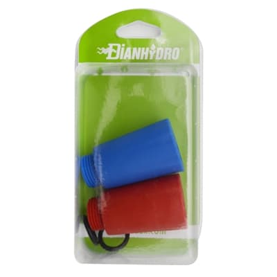 Coppia Tappo Prova Impianti Blu Rosso Blister Faidf - 3