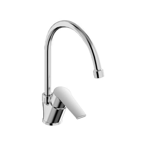 Rubinetto Miscelatore Monocomando Lavello con Leva Laterale Tiemm Cromo - 3