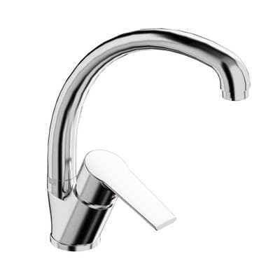 Rubinetto Miscelatore Monocomando Lavello Linea Ten Tiemm Cromo - 2