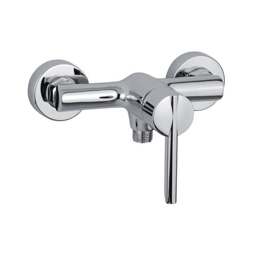 Rubinetto Miscelatore Monocomando Doccia Esterno Linea Pin Argo Cromo - 2