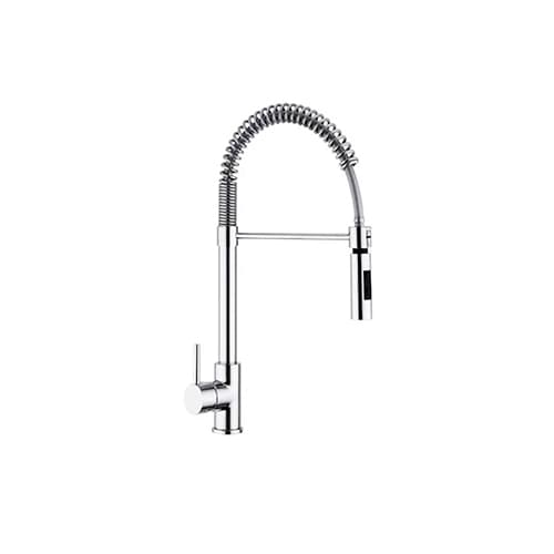 Rubinetto Miscelatore Lavello con Molla e Doccia Estraibile Argo Cromo - 3