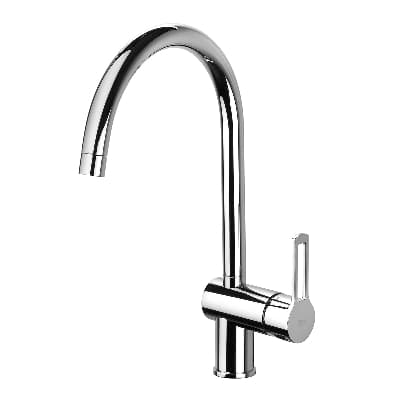 Rubinetto Miscelatore Monoc Lavello Canna Alta Linea Ringo Paffo Cromo - 2