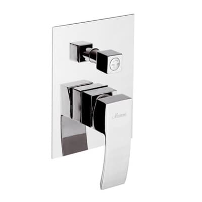 Monocomando Incasso Doccia con Deviatore Linea Marte Maria Cromo - 2