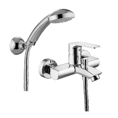 Rubinetto Miscelatore Monoc Vasca con Supporto a Snodo Lime Paffo Cromo - 2