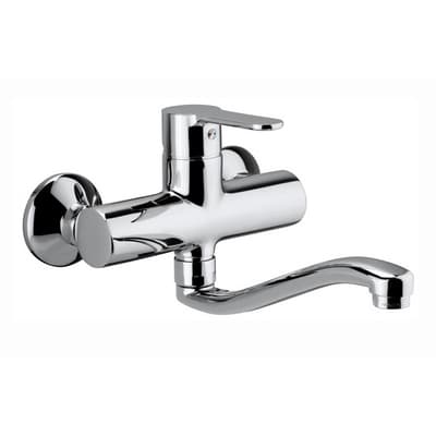 Rubinetto Miscelatore Monoc Lavello a Muro Linea Blu Paffo Cromo - 3