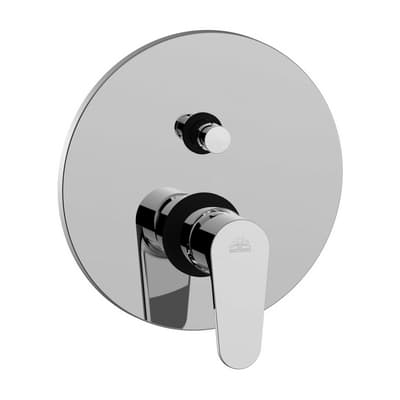 Rubinetto Miscelatore Monoc Incasso Doccia C Deviatore Linea Paffo Cromo - 2