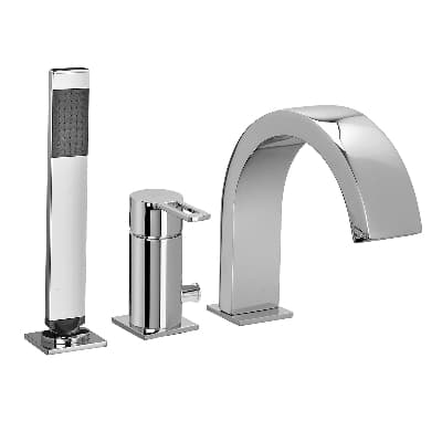 Rubinetto Miscelatore Bordo Vasca con Deviatore e Bocca Paffo 274 R532 - 3