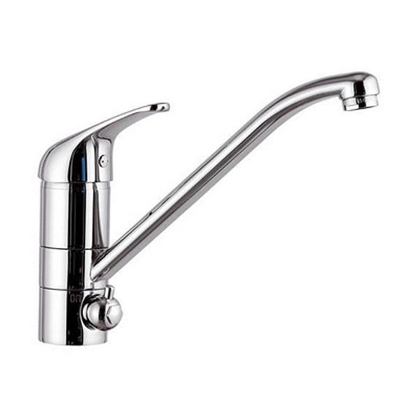 Rubinetto Miscelatore Monocomando Lavello con Deviatore Linea Maria Cromo - 2