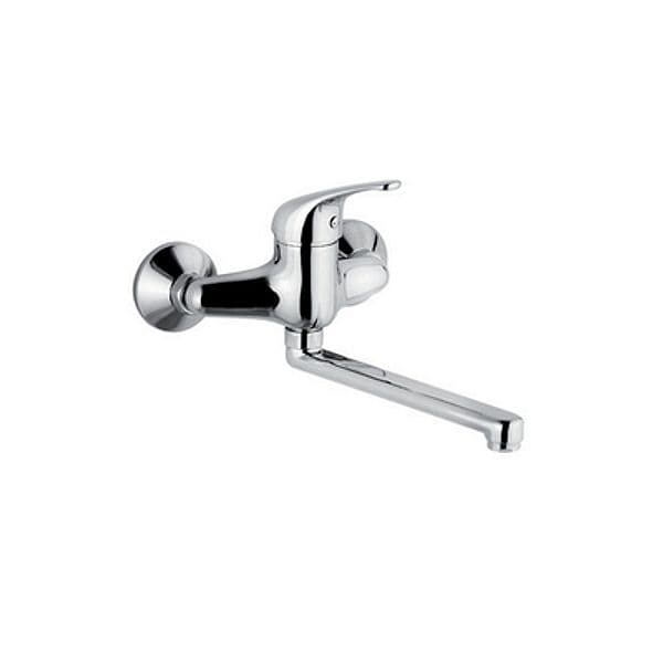 Rubinetto Miscelatore Monocomando Lavello a Muro Linea Epic Maria Cromo - 2