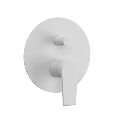 Monocomando Incasso Doccia con Deviatore Linea Artic Maria Bianco Opaco - 3