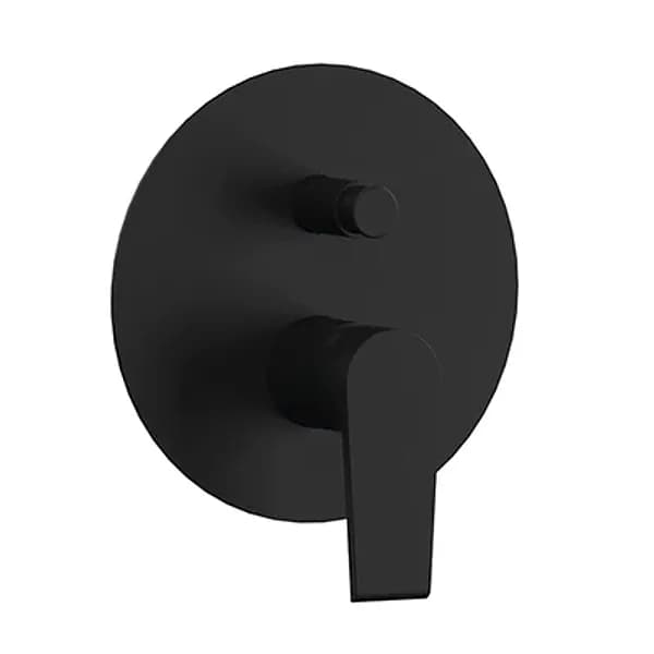 Monocomando Incasso Doccia con Deviatore Linea Artic Maria Nero Opaco - 3