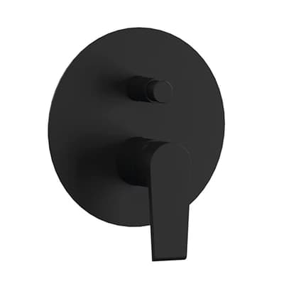 Monocomando Incasso Doccia con Deviatore Linea Artic Maria Nero Opaco - 3