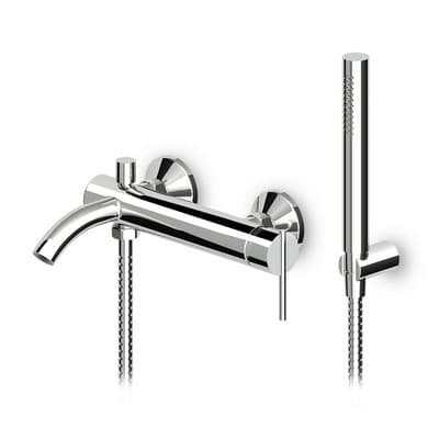 Monocomando Vasca Doccia Esterno C Accessori Serie Zxs Cromo Zucchetti - 3