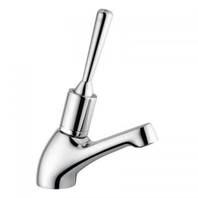 Rubinetto Lavabo Temporizzato con Leva Antisvitamento Idral Cromo - 3