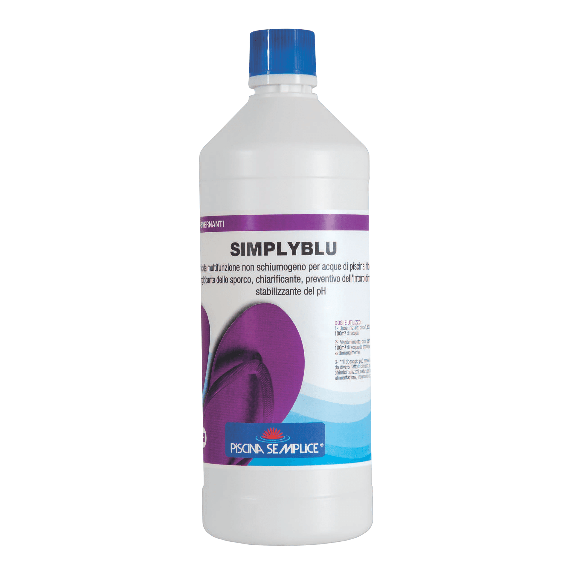 Alghicida Multifunzione Simplyblu per Piscina 1 L Piscina Semplice - 3