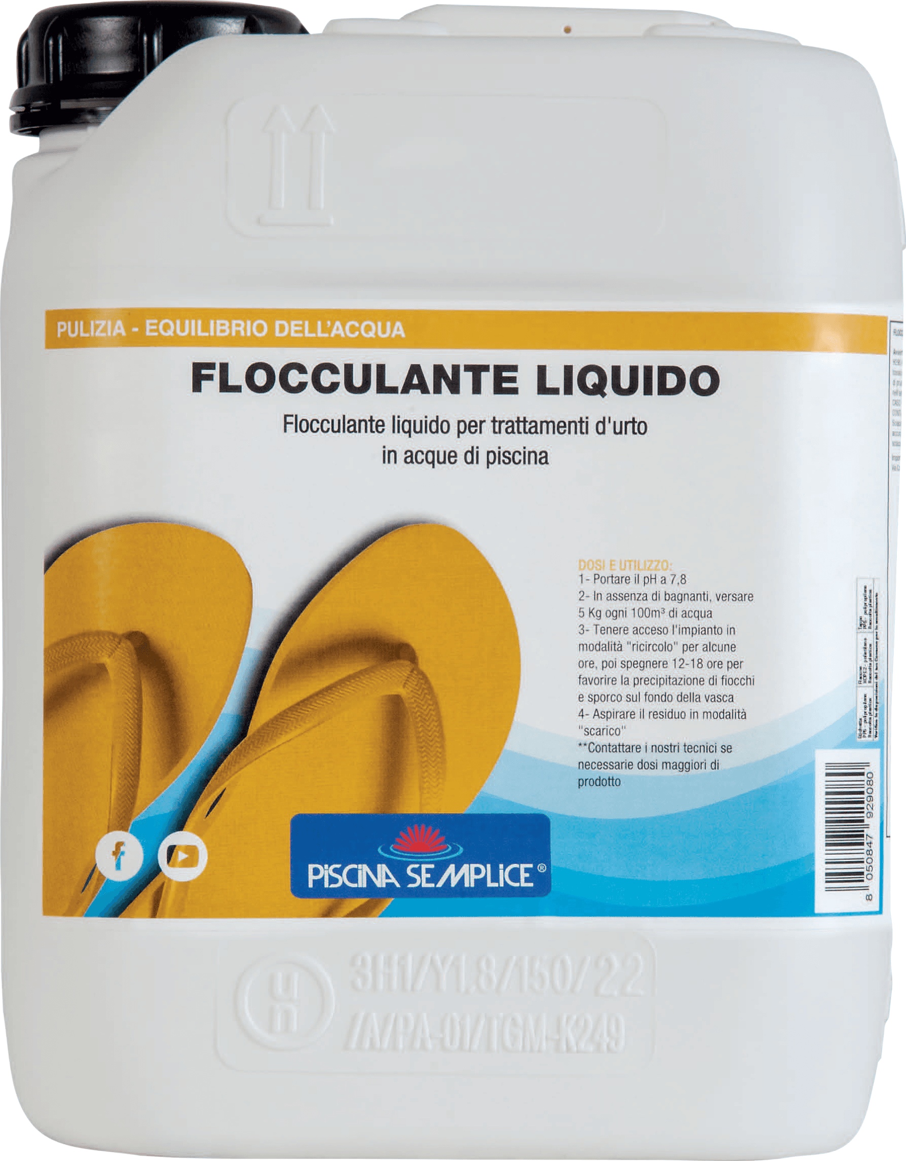 Flocculante Liquido 5 Kg Piscina Semplice - 3