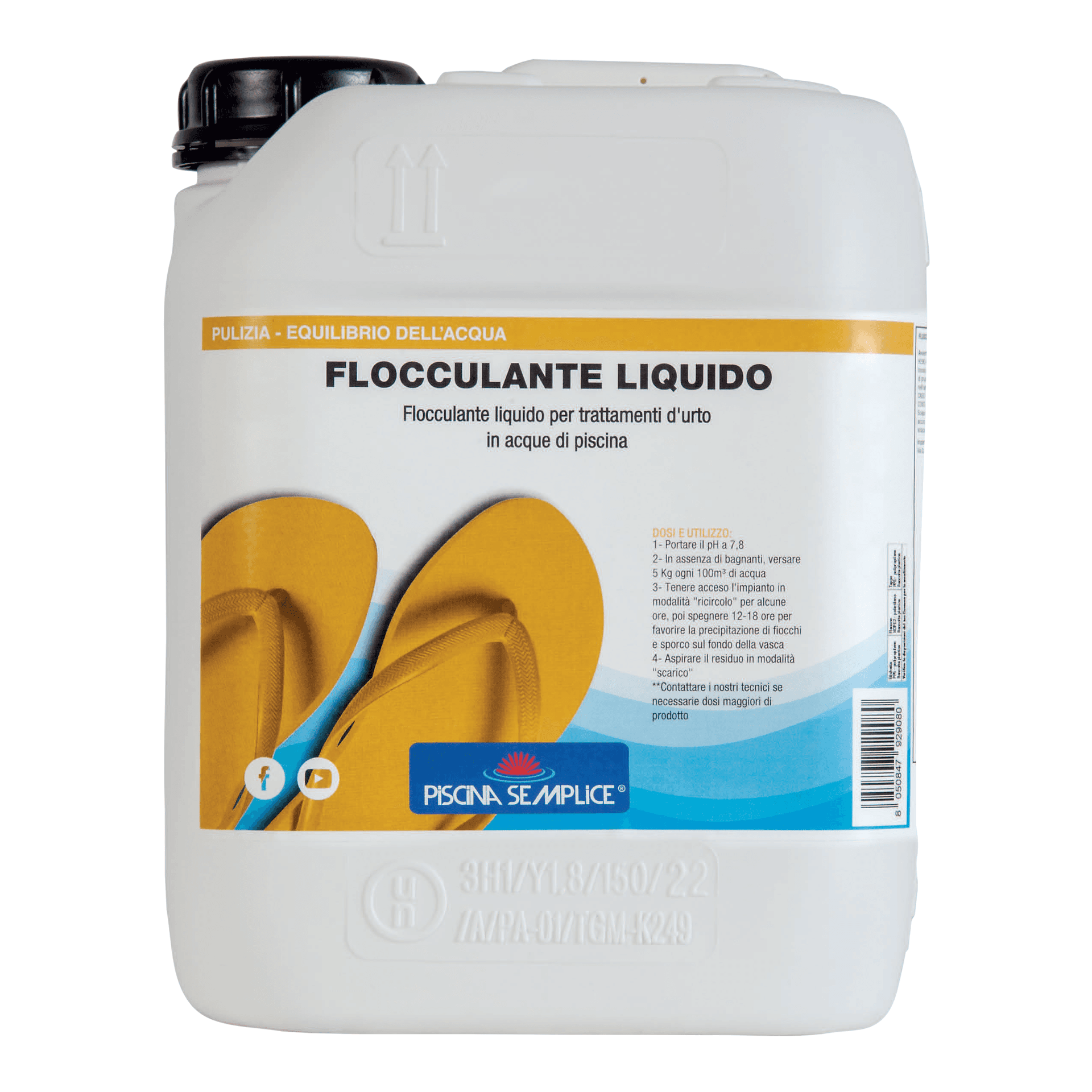 Flocculante Liquido 5 Kg Piscina Semplice - 3