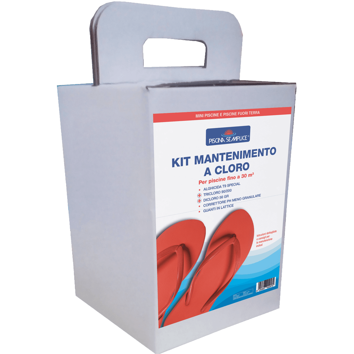 Kit Mantenimento a Cloro Fino a 30 M3 Piscina Semplice - 2