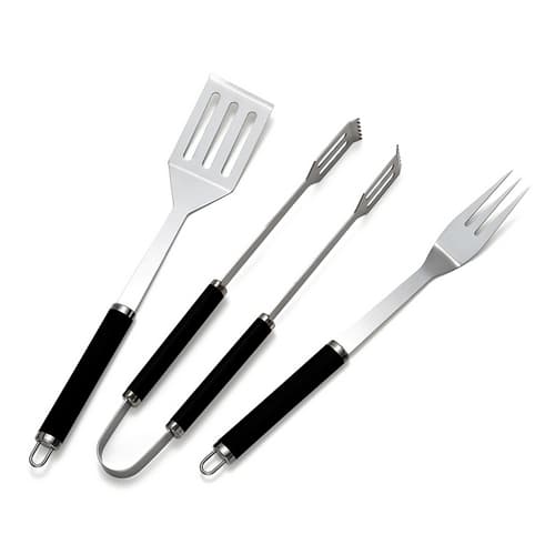 Bbq Tool Set Basic Spatola Forchetta e Pinza Esclu - 3