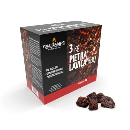 Pietra di Lava 3KG per Bbq a Gas Esclu - 3