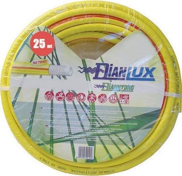 Tubo da Giardino Giallo Dianlux 25 m Dh 244 a 321 a 12 - 3