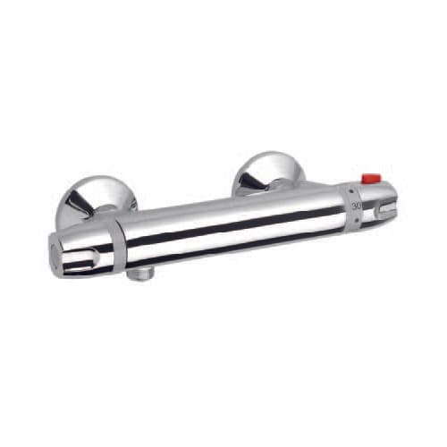 Rubinetto Miscelatore Doccia Esterno Termostatico Chopper Argo Cromo - 2
