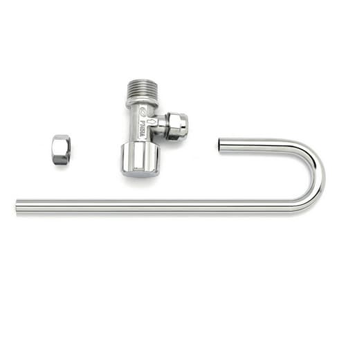 Rubinetto WC Maschio ½ con Tubo J Debor - 3