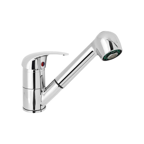 Monocomando Lav Monof con Doccetta Doccia Estraibile Serie Dia Mon Dh Cromo - 3