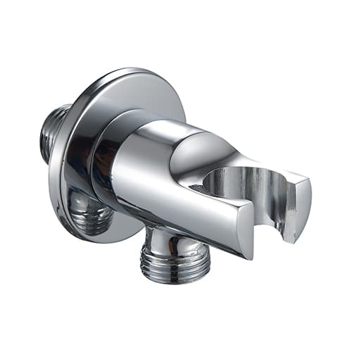 Presa Acqua Tonda con Supporto Doccia e Rosetta Dh Cromo - 3