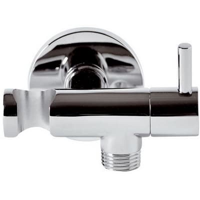 Rubinetto D'arresto Minimal con Supporto Doccia Cromo Remer - 3